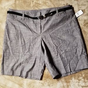 NWT AB Studios Gray Dress Shorts Size 16